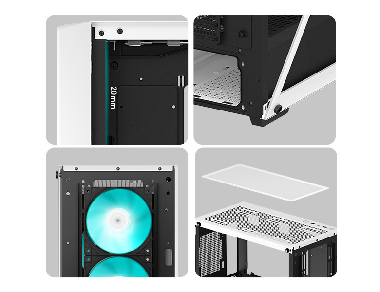 DeepCool CC560 WH V2 Mid-Tower ATX PC Case